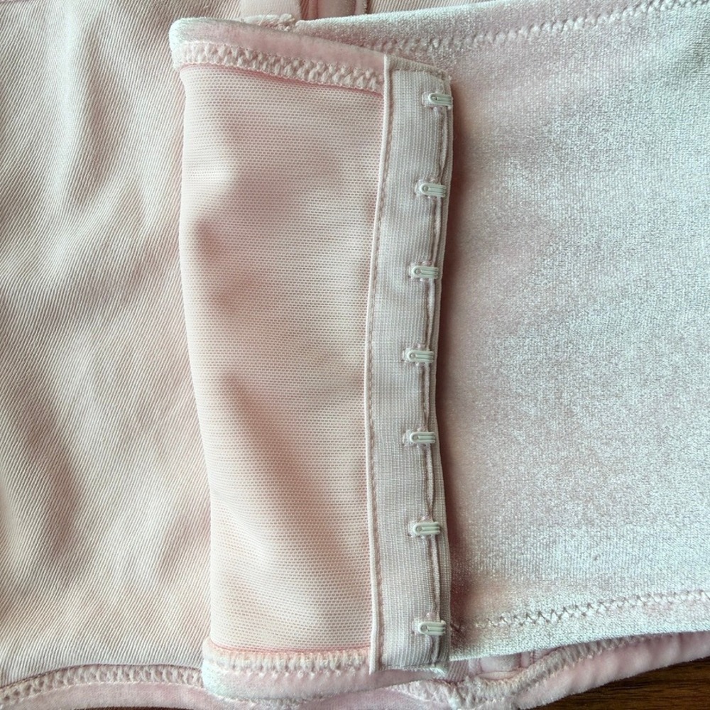 SKIMS Pink Velvet XL Corset Top Balletcore Coquette Bustier Festival Fairy - Picture 10 of 16